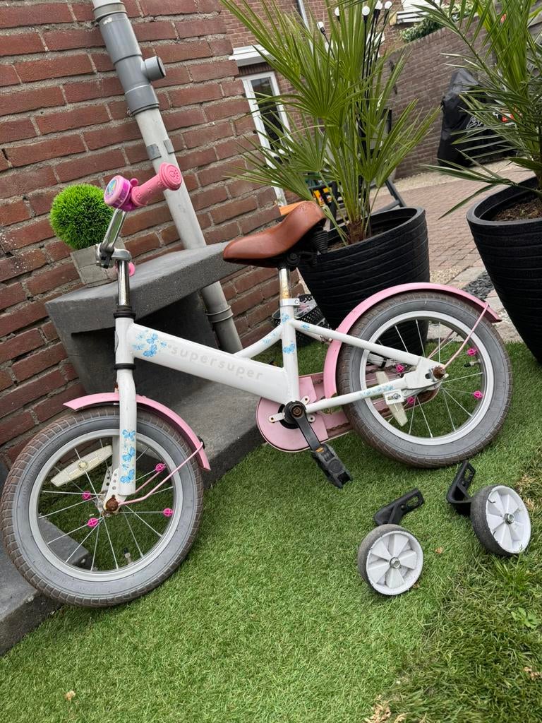 Meisjes fiets 14 inc, Ophalen, Gebruikt, Minder dan 16 inch