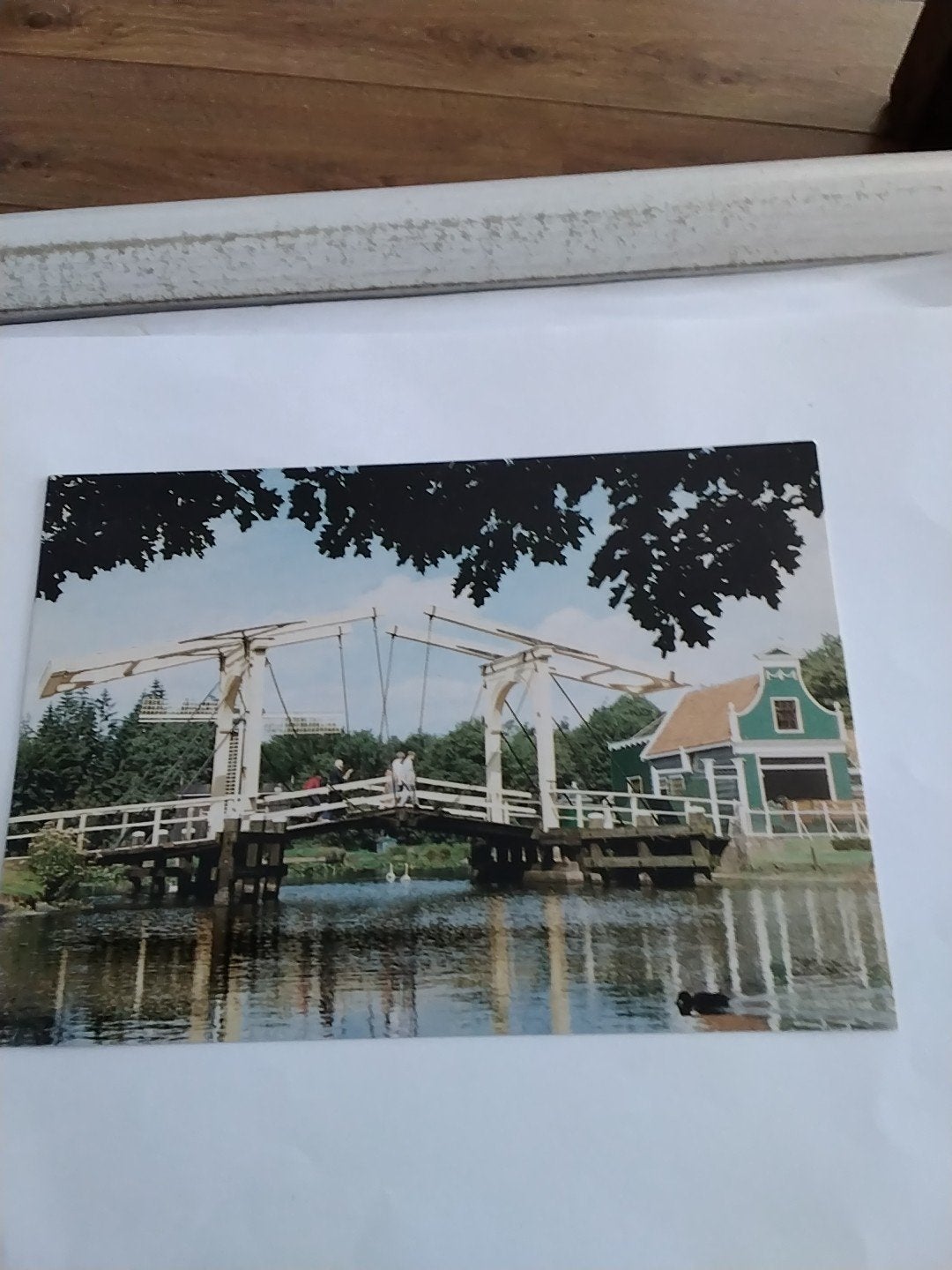 Ouderkerkma/d Amstel - Dubbele ophaalbrug, Verzamelen, Ansichtkaarten | Nederland, Ophalen of Verzenden, 1960 tot 1980, Ongelopen