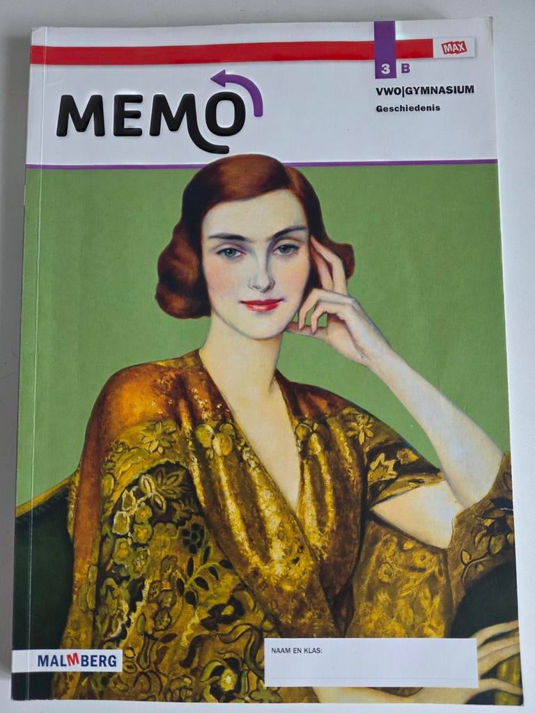 Memo Geschiedenis VWO 3B - Zo goed als nieuw, VWO, Geschiedenis, Ophalen of Verzenden, Zo goed als nieuw