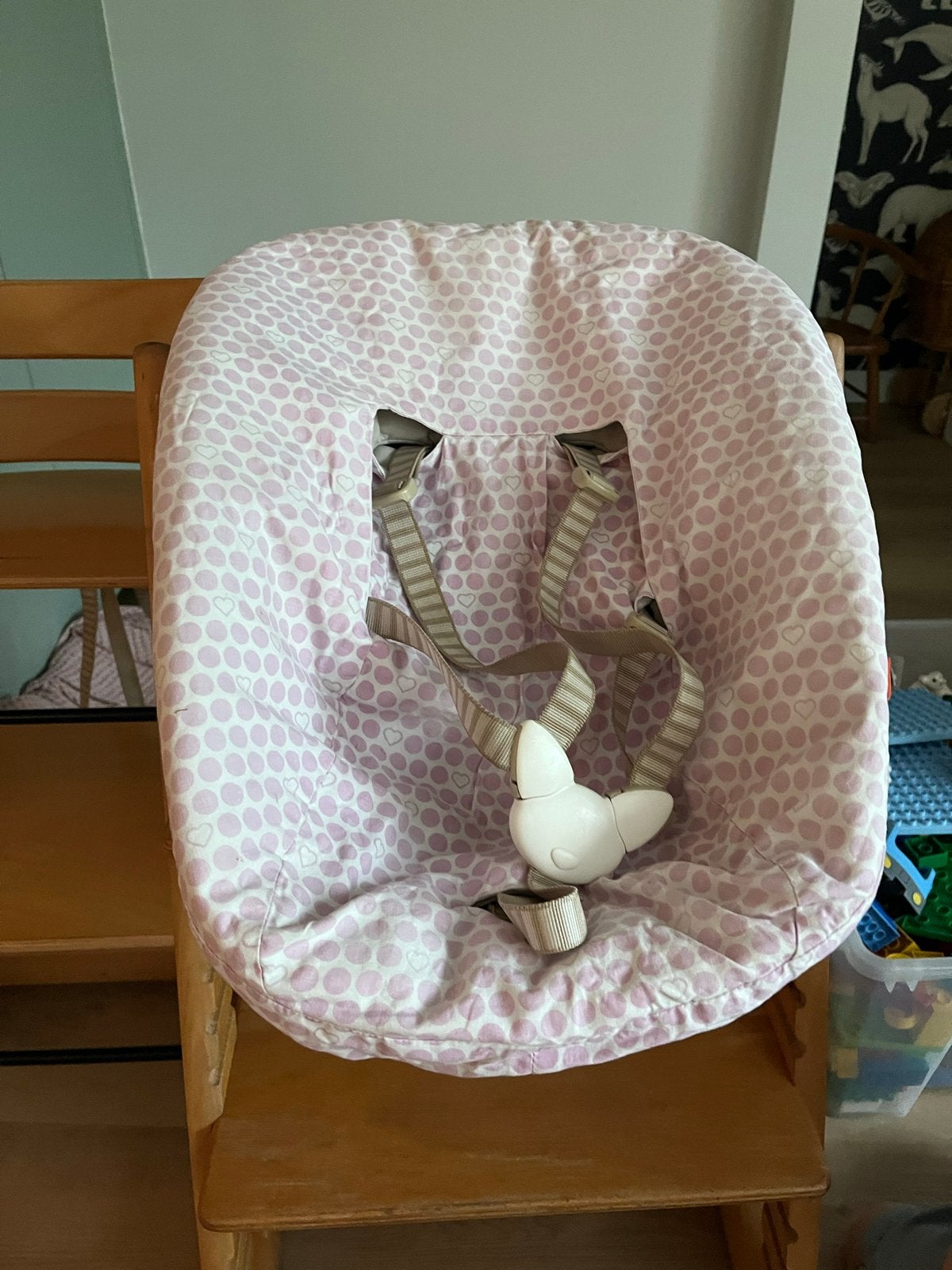 Stokke Tripp Trapp Baby Set Kussen en Gordel, Ophalen of Verzenden, Zo goed als nieuw, Meegroeistoel, Gordel(s)