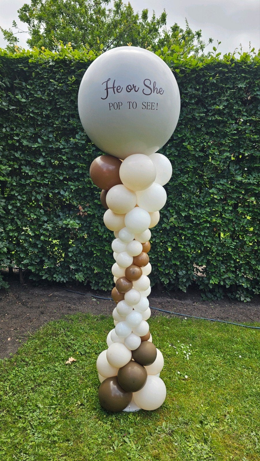 Gender reveal babyshower, Ophalen of Verzenden, Zo goed als nieuw, Versiering, Geboorte of Huwelijk