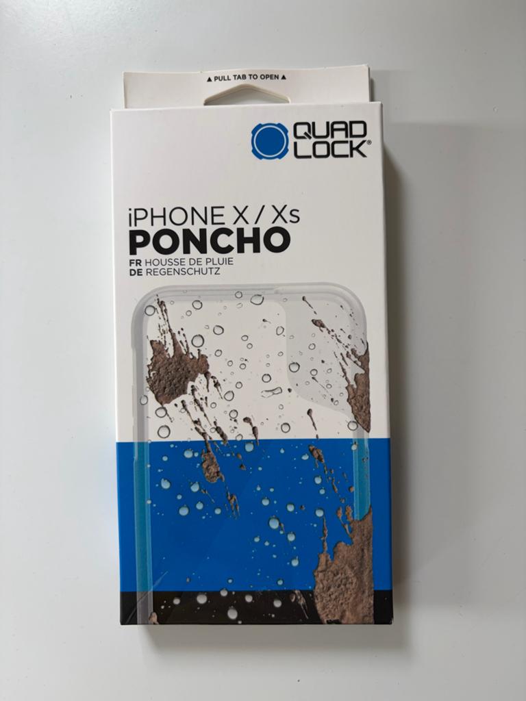 NIEUW - Quad Lock Poncho voor iPhone X/XS - Transparant, Kunststof, Krasbestendig, Quad Lock, Nieuw