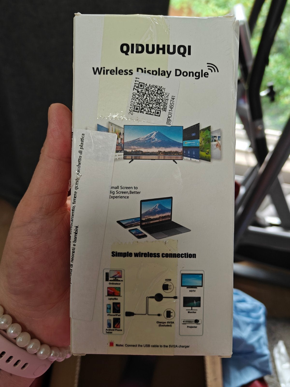 QIDUHUQI Draadloze Display Dongle - HDMI-adapter, Ophalen of Verzenden, Nieuw, Minder dan 2 meter, HDMI-kabel