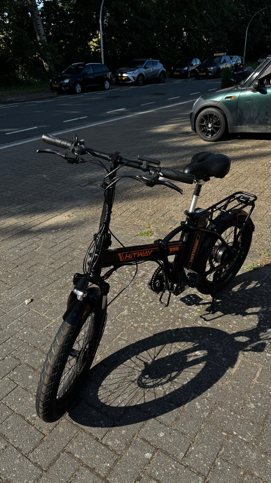 Hitway BK6 opvouwbare elektrische fiets, Zo goed als nieuw, Minder dan 47 cm, 30 tot 50 km per accu, Ophalen