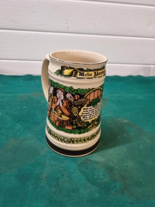 bierpul mein abendgebet aardewerk, Verzamelen, Glas en Borrelglaasjes, Ophalen of Verzenden, 'T Olde Gre-j, Info@toldegrej.nl