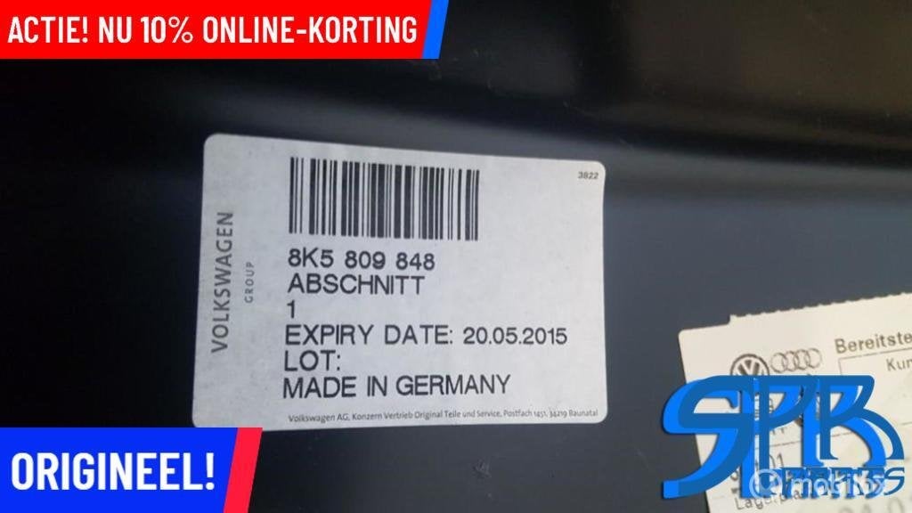 A4 S4 8K Sedan Limousine Dorpel B-Stijl Rechts Achter Midden, Auto-onderdelen, Audi, Gebruikt