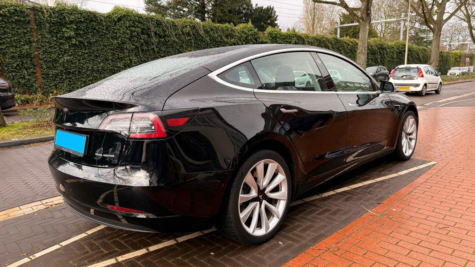 Te huur Tesla model 3 long range Taxi huren uber bolt pacht, Personenauto