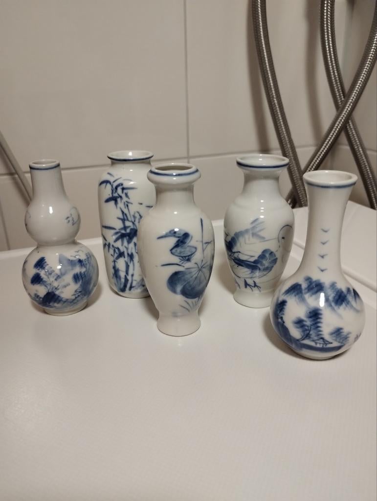 Antiek chinees porseleinen miniatuur vaasjes, Antiek en Kunst, Antiek | Porselein, Ophalen of Verzenden