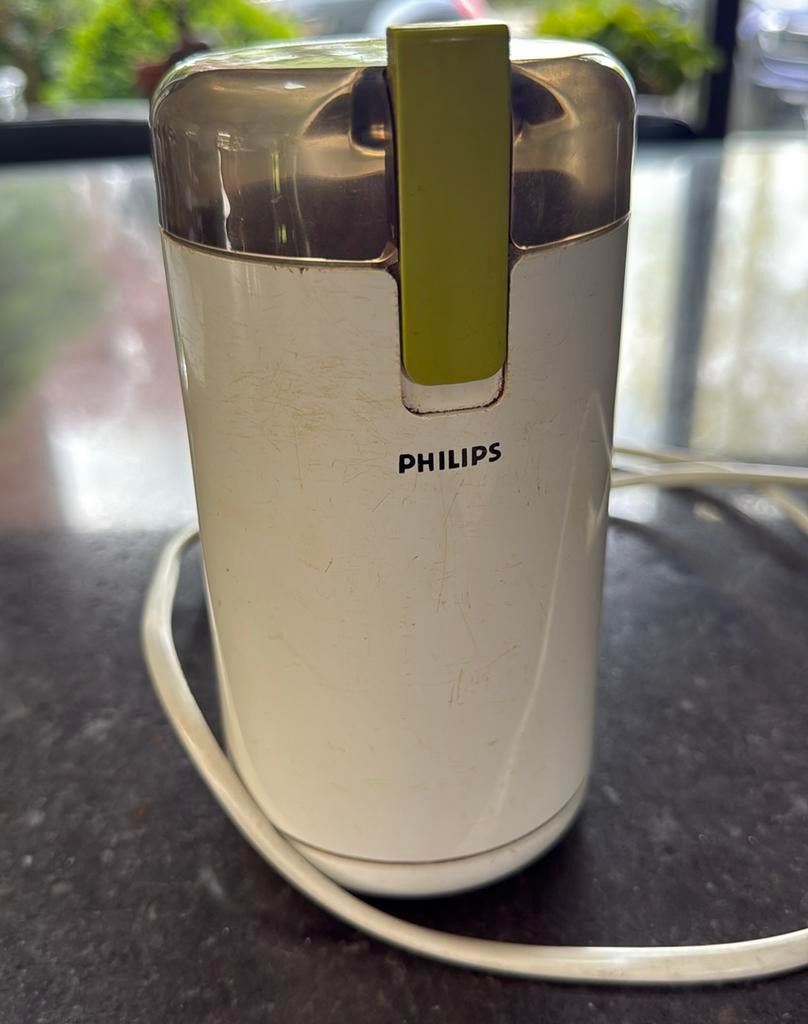 Philips koffiemolen uit de jaren 70, Ophalen of Verzenden, Gebruikt, Philips, Koffiemolen