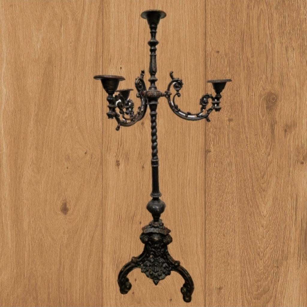 Antieke kerk kandelaar, 110 cm hoog, Antiek en Kunst, Antiek | Kandelaars, Ophalen