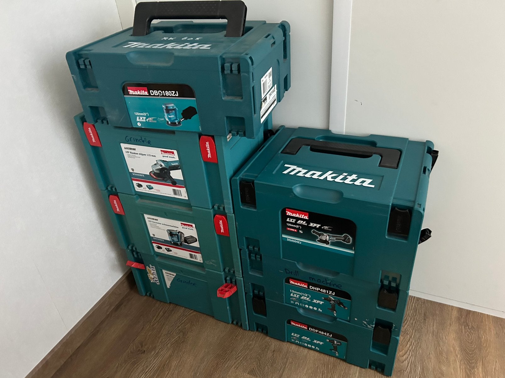 Makita mbox 2 en mbox 3, Doe-het-zelf en Verbouw, Gereedschapskisten, Ophalen of Verzenden, Zo goed als nieuw