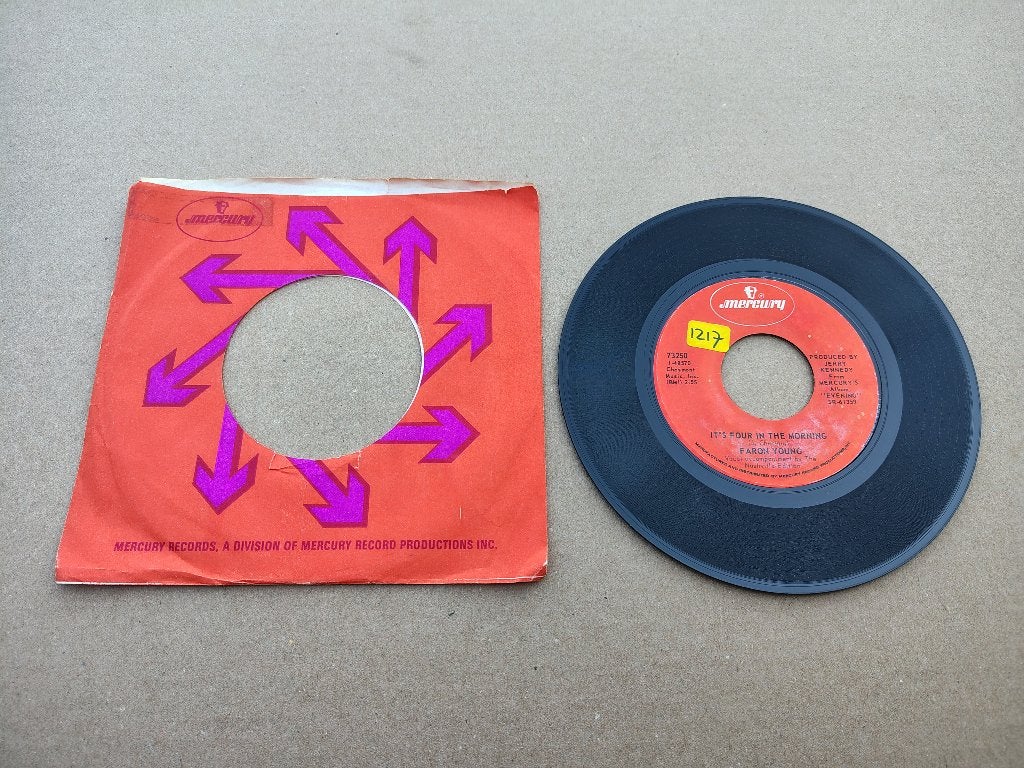 7"Single: Faron Young - It's Four In The Morning (1971) USA, Verzenden, Gebruikt, Pop