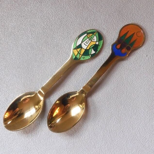 Deense kerstlepels, Ophalen of Verzenden, Zilver
