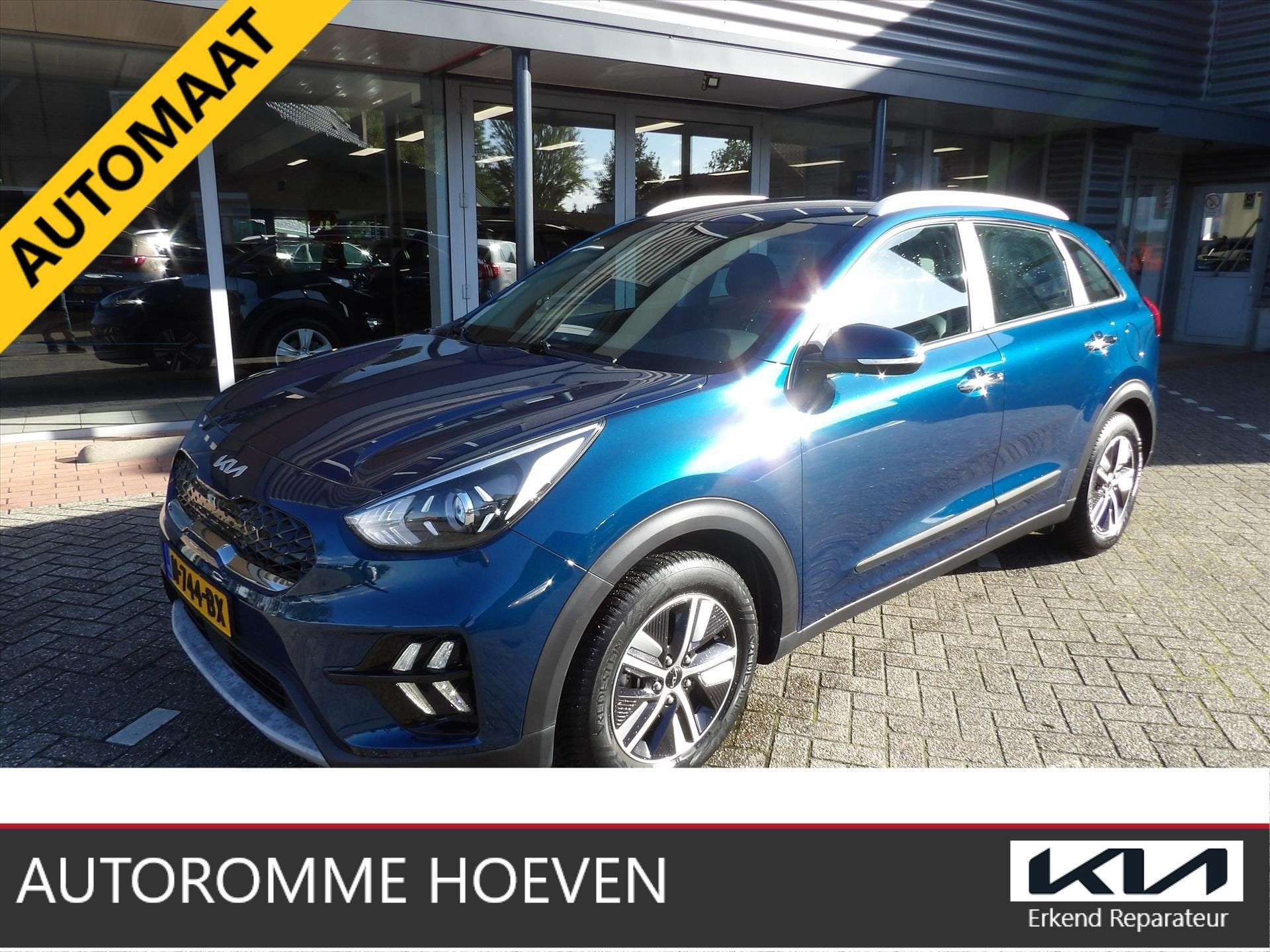 KIA Niro 1.6 GDi Hybrid AUTOMAAT DynamicLine 38.000km, Automaat, Dealer onderhouden, Gebruikt, Blauw