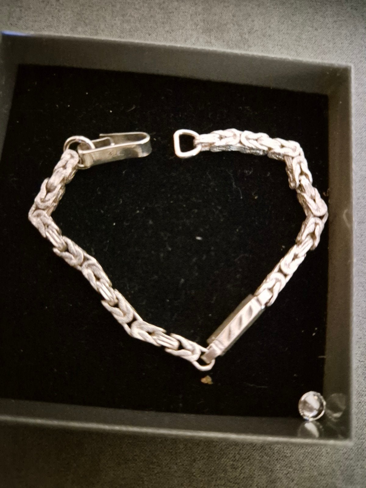 Zilveren Koningsarmband - Herenarmband, Ophalen of Verzenden, Gebruikt, Zilver, Zilver