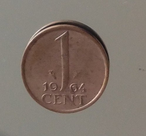 1 cent 1964, visje,  volgnr 12, Ophalen of Verzenden, Koningin Juliana, Losse munt
