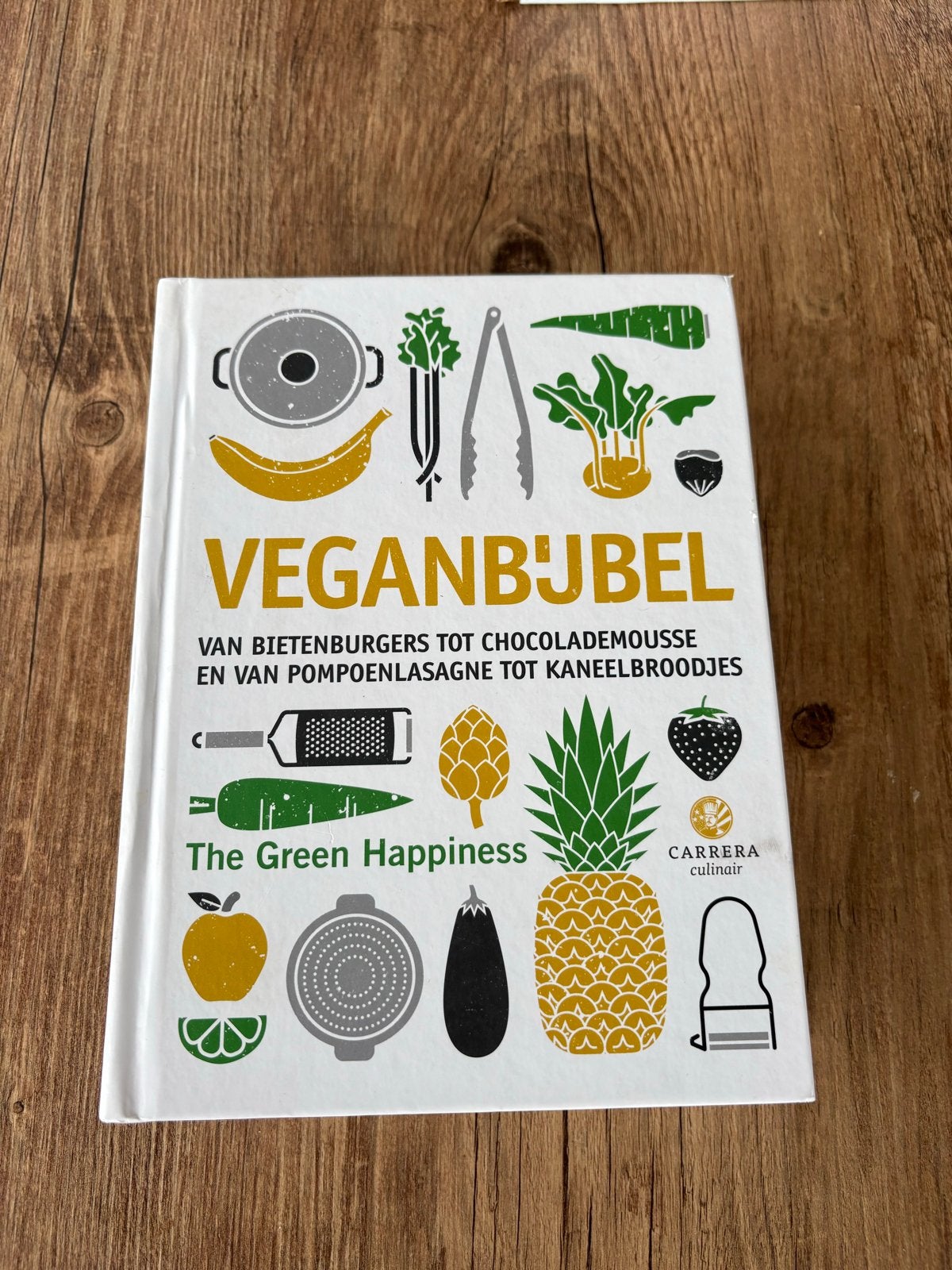 Veganbijbel - The Green Happiness (kookboek), Boeken, Kookboeken, Voorgerechten en Soepen, Ophalen of Verzenden, Zo goed als nieuw