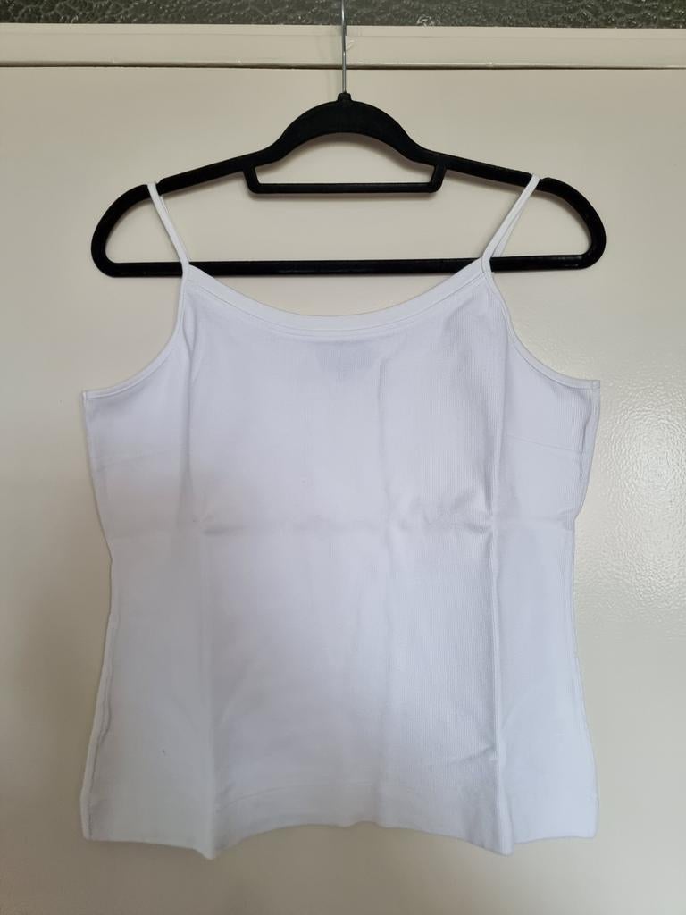 Claudia Sträter Copines wit rib hemdje maat 44, Kleding | Dames, Wit, Maat 42/44 (L), Ophalen of Verzenden, Zo goed als nieuw