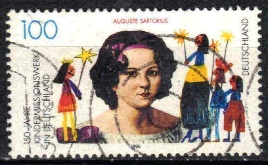 Duitsland 1996 - Yvert 1666 - Missiewerken voor kindere (ST), Verzenden, 1990 tot heden, Gestempeld