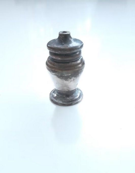 Zoutvaatje, verzilverd, oud, vintage, Antiek en Kunst, Curiosa en Brocante, Verzenden