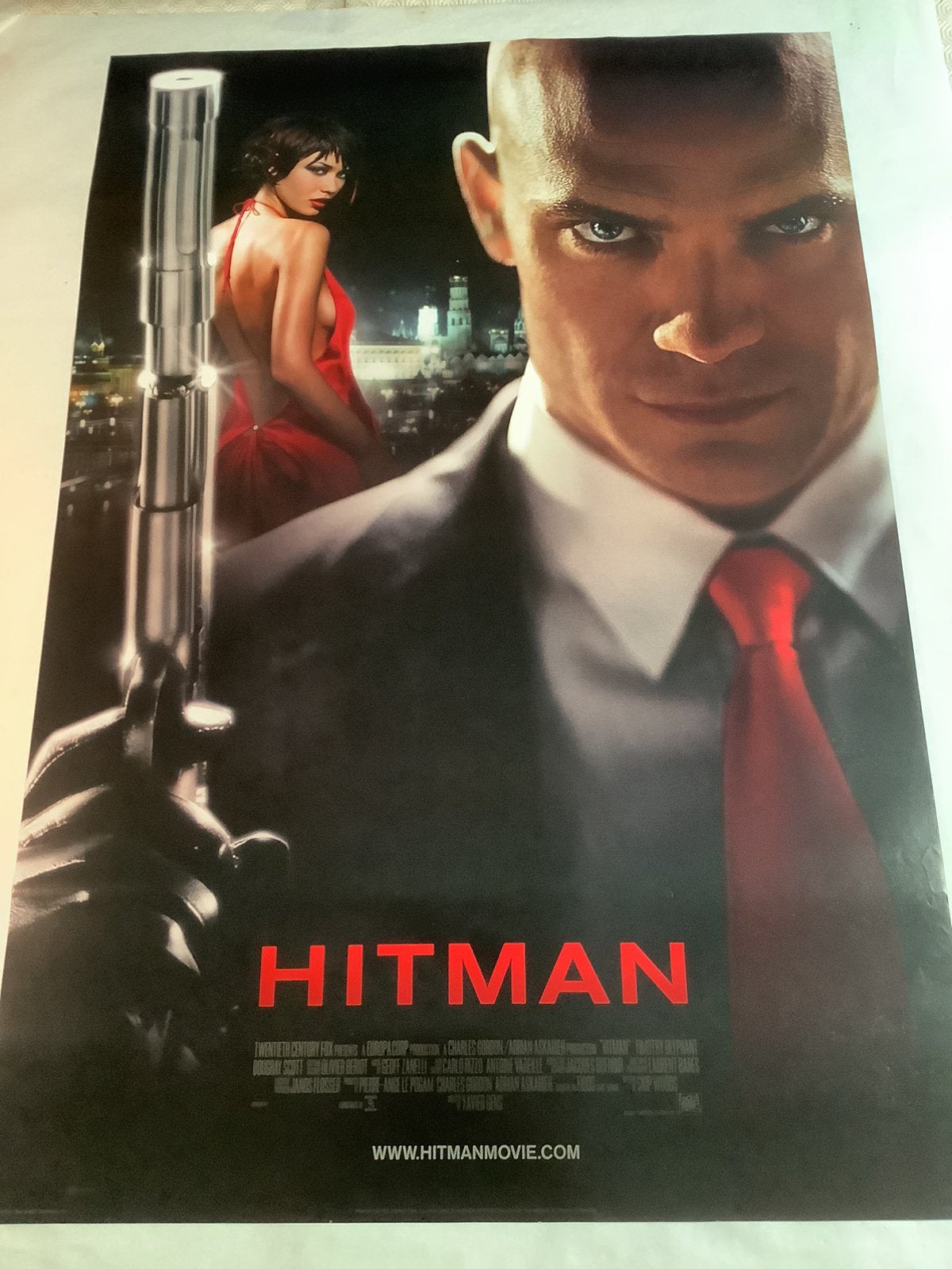 HITMAN    USA FILMPOSTER      68,5-101,5 cm, Ophalen of Verzenden, Zo goed als nieuw, A1 t/m A3, Film en Tv