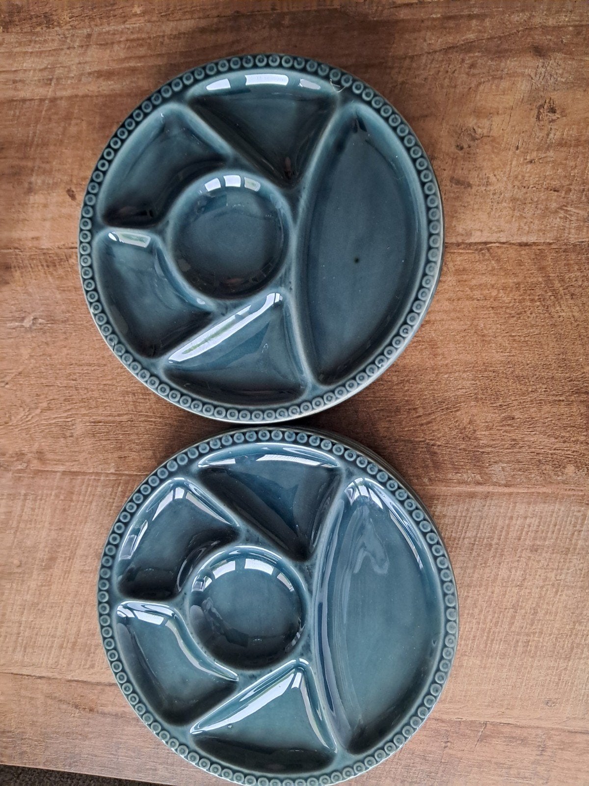 Gien BBQ Gourmet Borden - Set van 8, Gebruikt, Overige merken, Keramiek, Ophalen of Verzenden
