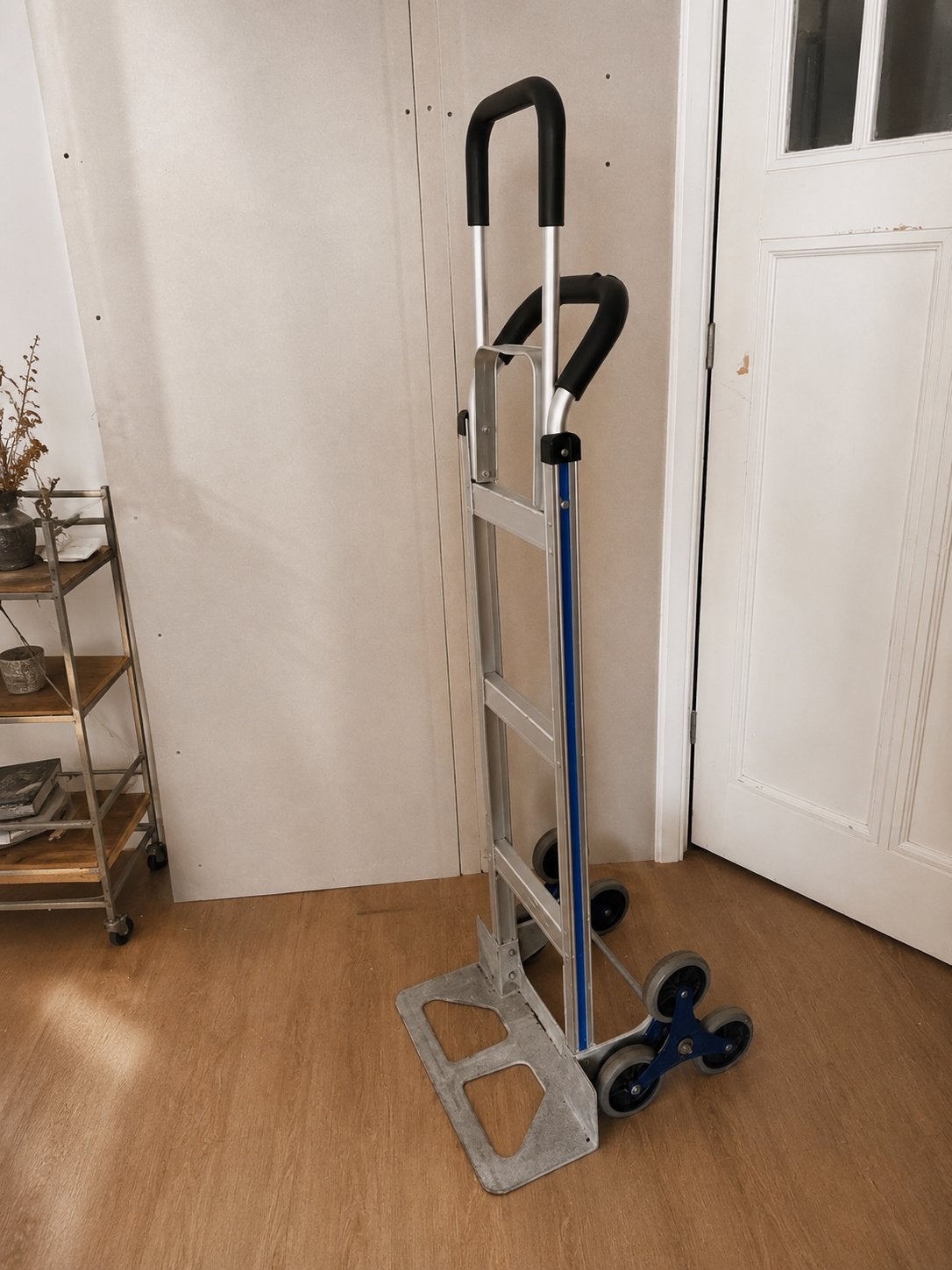 BRASQ Opvouwbare Steekwagen 150 KG - Traploper, Doe-het-zelf en Verbouw, Transportwagens, Ophalen, Gebruikt, Steekwagen