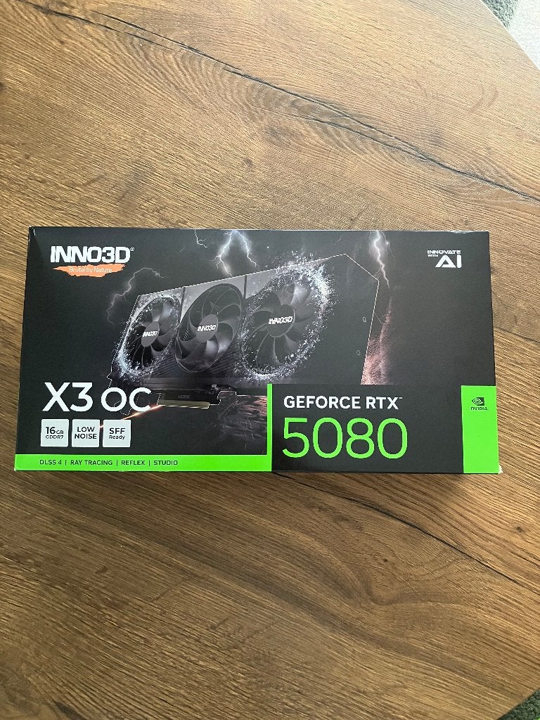 *NIEUW* NVIDIA GeForce RTX 5080 Inno3D videokaart, Computers en Software, Videokaarten, Nieuw, Nvidia, PCI-Express 5.0, Overige soorten