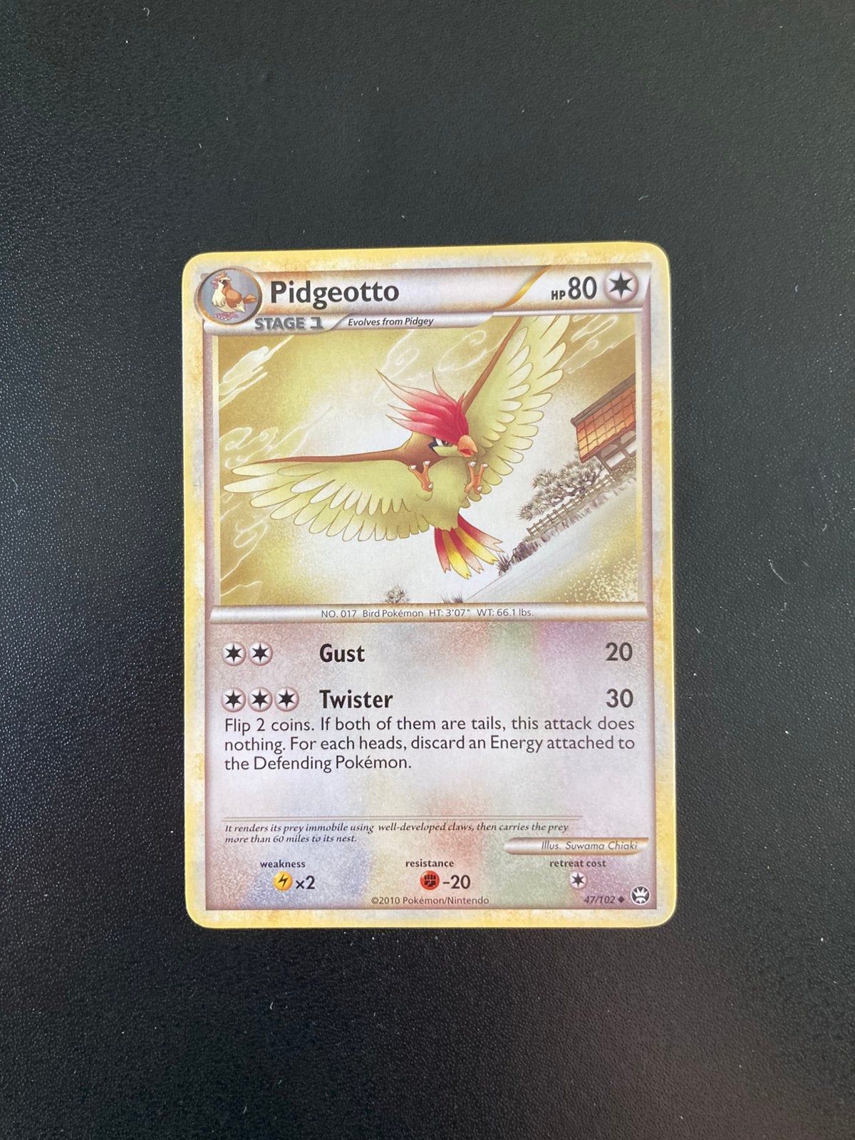 Pokemon kaart Pidgeotto, Ophalen of Verzenden, Zo goed als nieuw