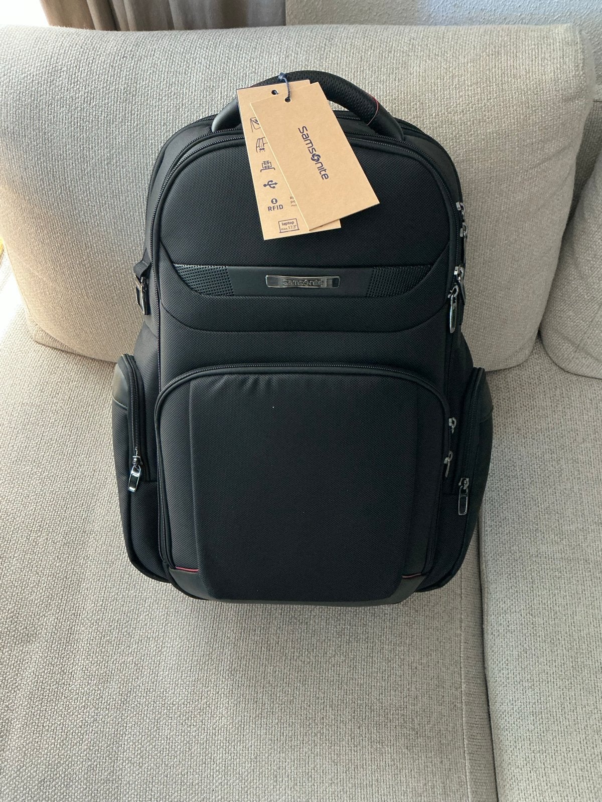 Samsonite PRO-DLX 6 Backpack 17.3" 3VOL EXP Zwart, Ophalen of Verzenden, Nieuw, Zwart