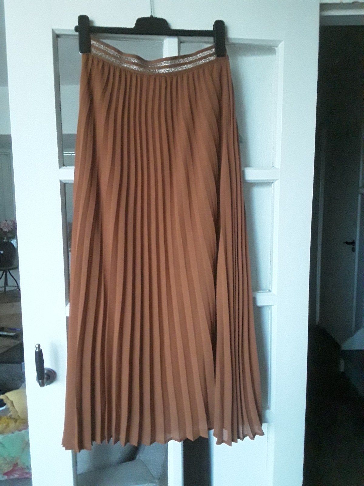 lange rok maat 40, Kleding | Dames, Rokken, Bruin, Zo goed als nieuw, Onder de knie, Ophalen