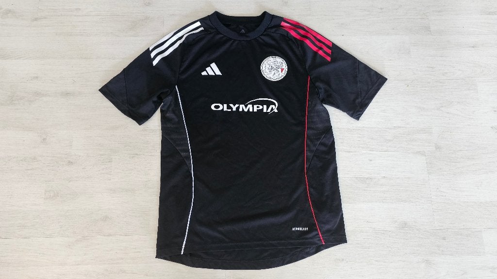 Ajax Training Shirt! Seizoen 25/26! Mt 164/XS! Sponsor!, Ophalen of Verzenden, Zo goed als nieuw, Voetbal, Rood