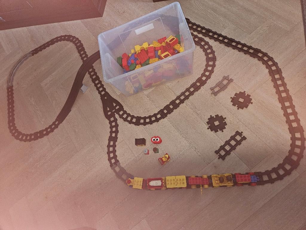 Duplo trein met toebehoren, Kinderen en Baby's, Speelgoed | Duplo en Lego, Ophalen, Gebruikt, Complete set, Duplo