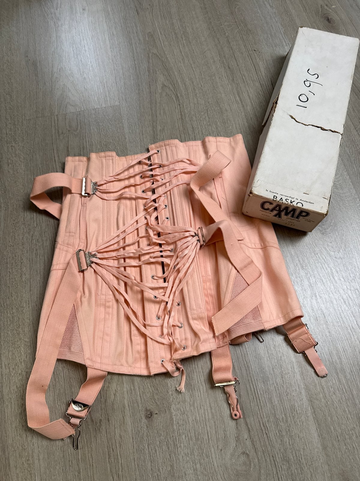 Nieuw Vintage Roze Basko Camp Korset Maat 54, Ophalen of Verzenden, Roze, Body of Korset