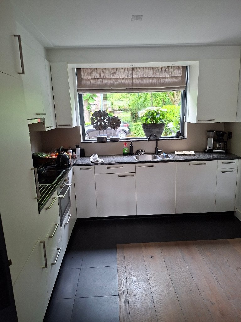 complete keuken (exclusief vaatwasser), Huis en Inrichting, Keuken | Complete keukens, Ophalen, Gebruikt, U-keuken, Wit