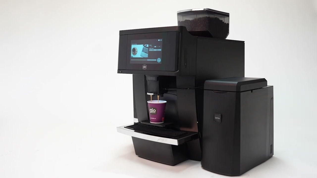 Nieuwe Baristi 100 Koffiemachine met koelpac voor de melk, Ophalen, 10 kopjes of meer, Koffiebonen, Koffiemachine