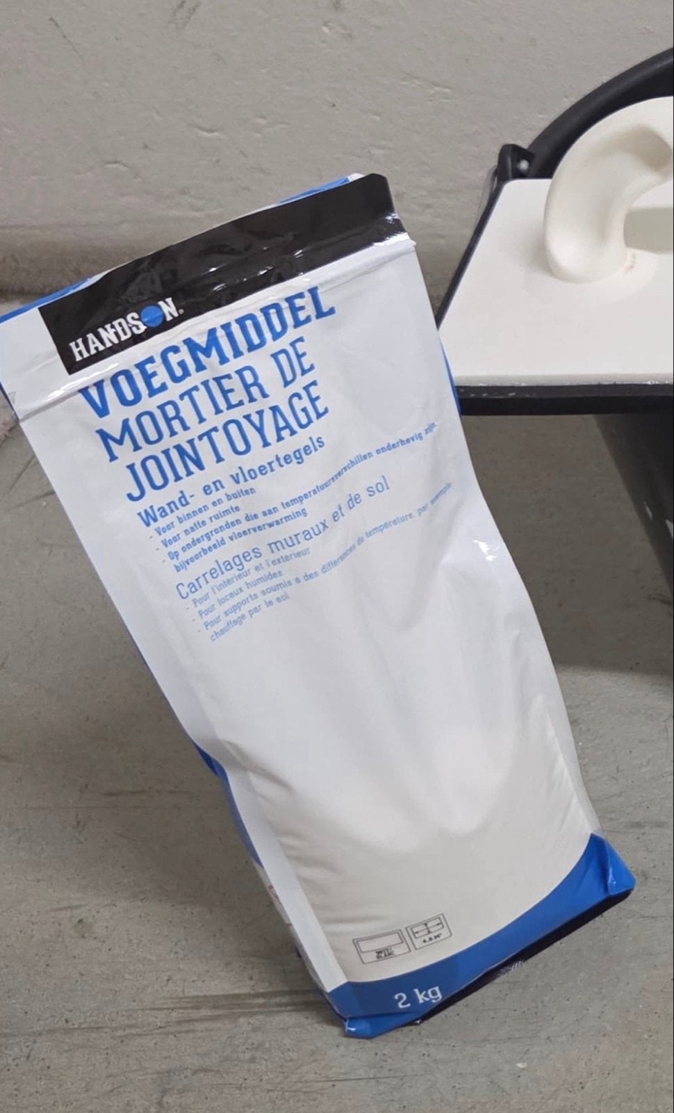 2 zakken Handson voegmiddel mortier de jointoyage 2 kg wit, Ophalen of Verzenden, Nieuw, Overige materialen, Overige typen
