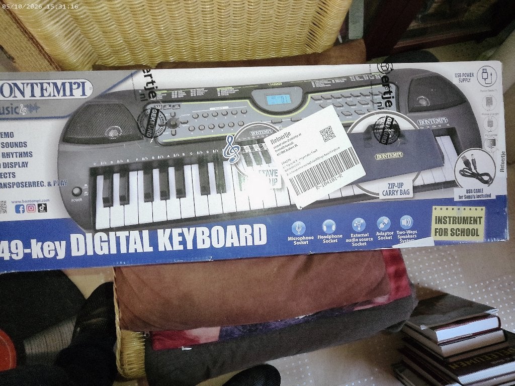 keyboard Bontempi  49 toetsen, Muziek en Instrumenten, Ophalen, Gebruikt, 61 toetsen, Overige merken