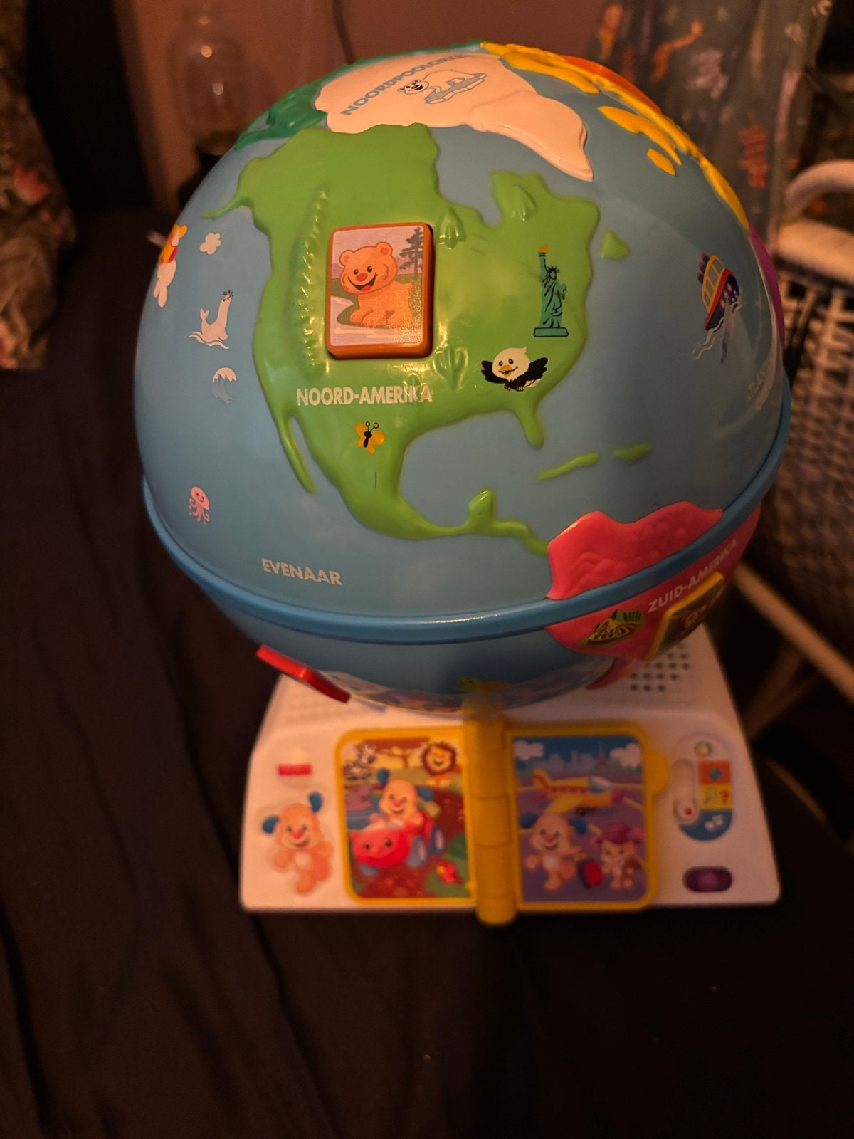 Fisher Price Interactieve Wereldbol voor Kinderen, Ophalen, Zo goed als nieuw, Overige typen, Met licht