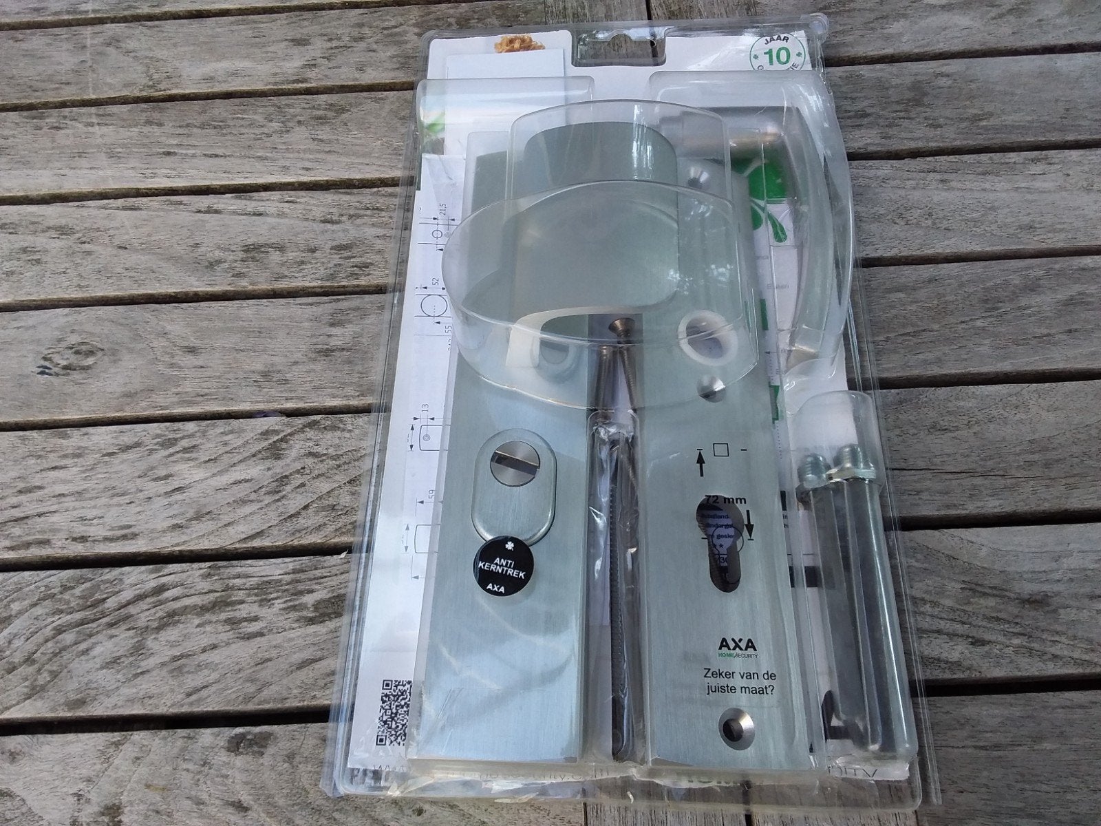 AXA Home Security Langschilden PC 72 - Nieuw in verpakking, Ophalen, Nieuw, Rvs, Slot
