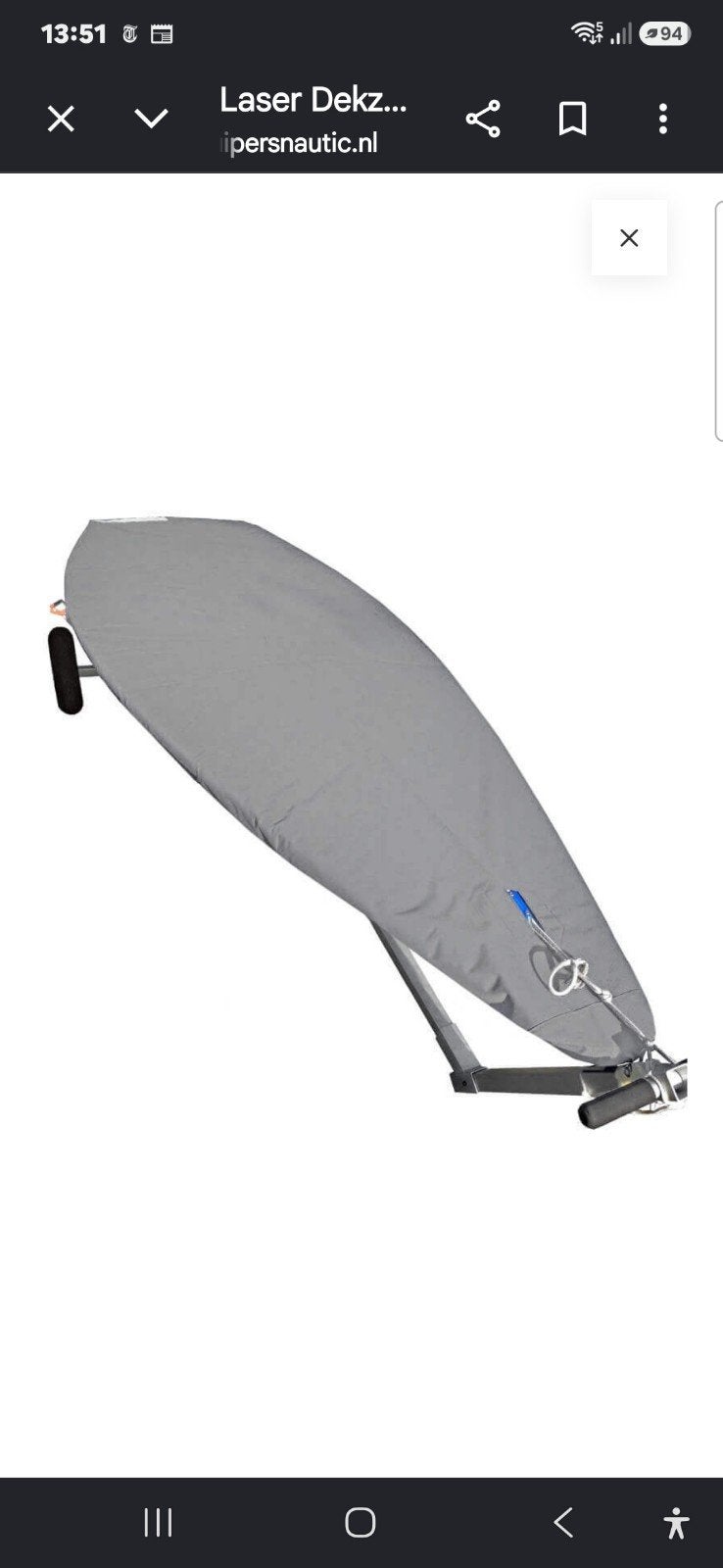 dekzeil laser/ilca nieuw, Verzenden, Nieuw, Giek