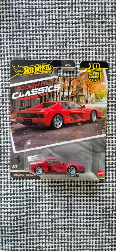 Ferrari Testarossa Hot Wheels, Ophalen of Verzenden, Nieuw, Auto