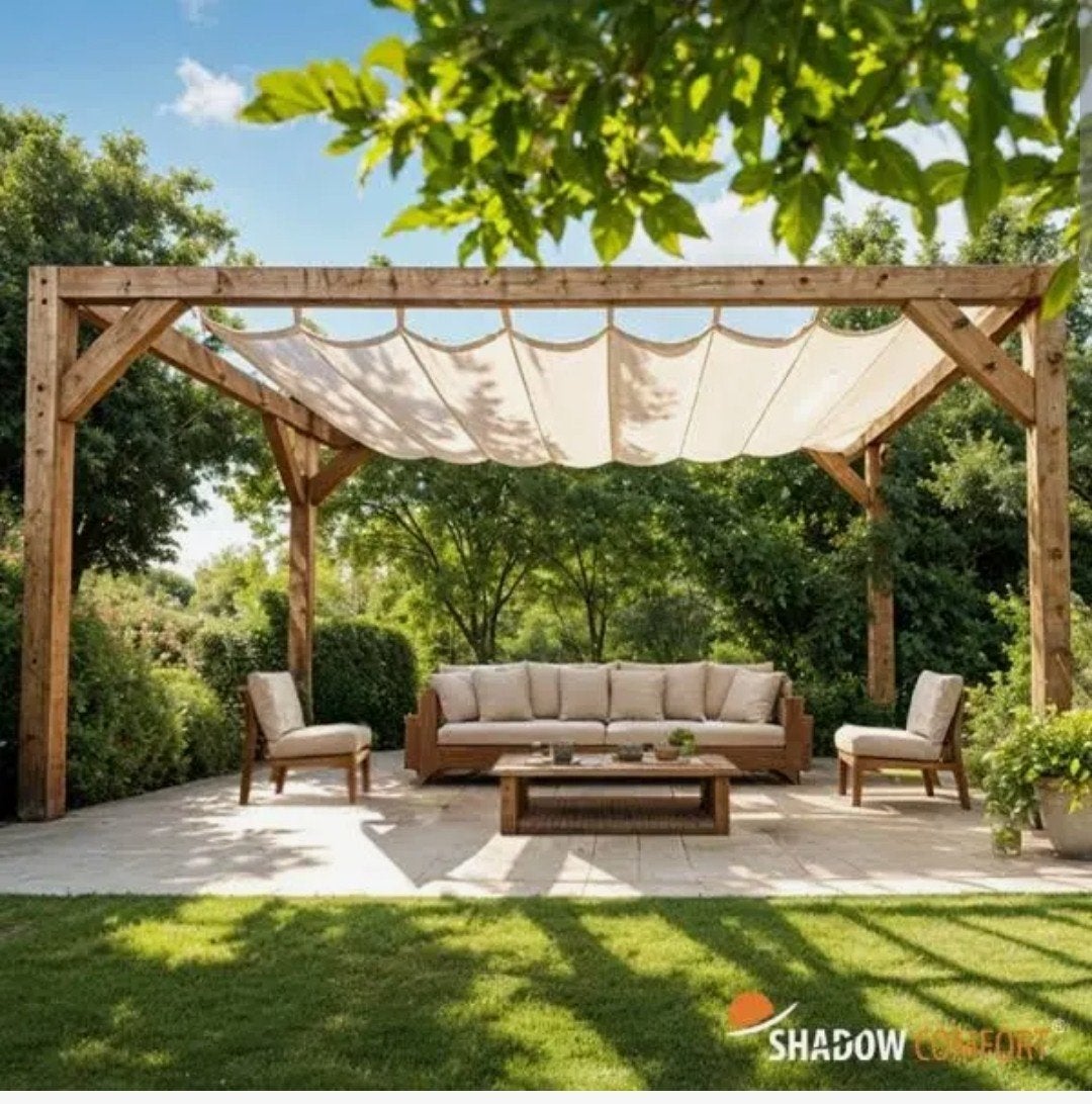 schaduwdoek uitschuifbaar, Tuin en Terras, Tuinsets en Loungesets, Ophalen, Nieuw