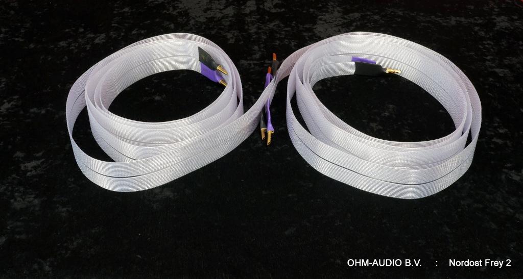 Nordost Norse Frey 2 Luidsprekerkabel, 3.0m, Banaanstekkers, Audio, Tv en Foto, Audiokabels en Televisiekabels, Ophalen of Verzenden