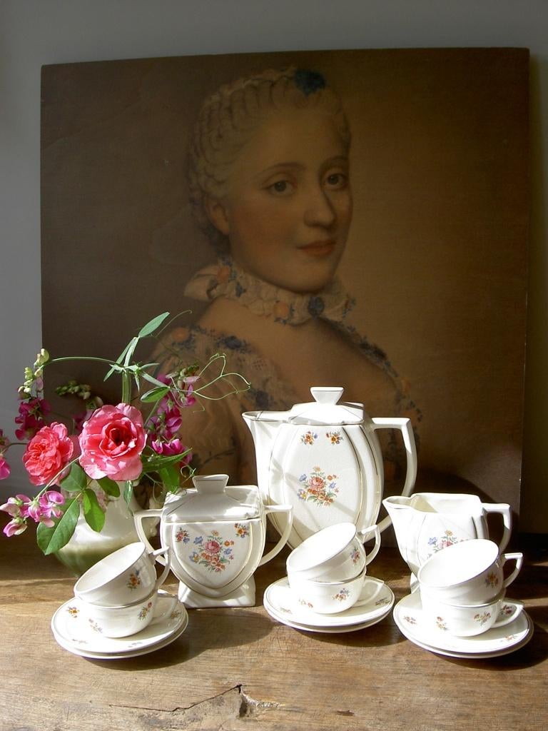 Frans koffieservies, Antiek en Kunst, Antiek | Servies compleet, Ophalen of Verzenden
