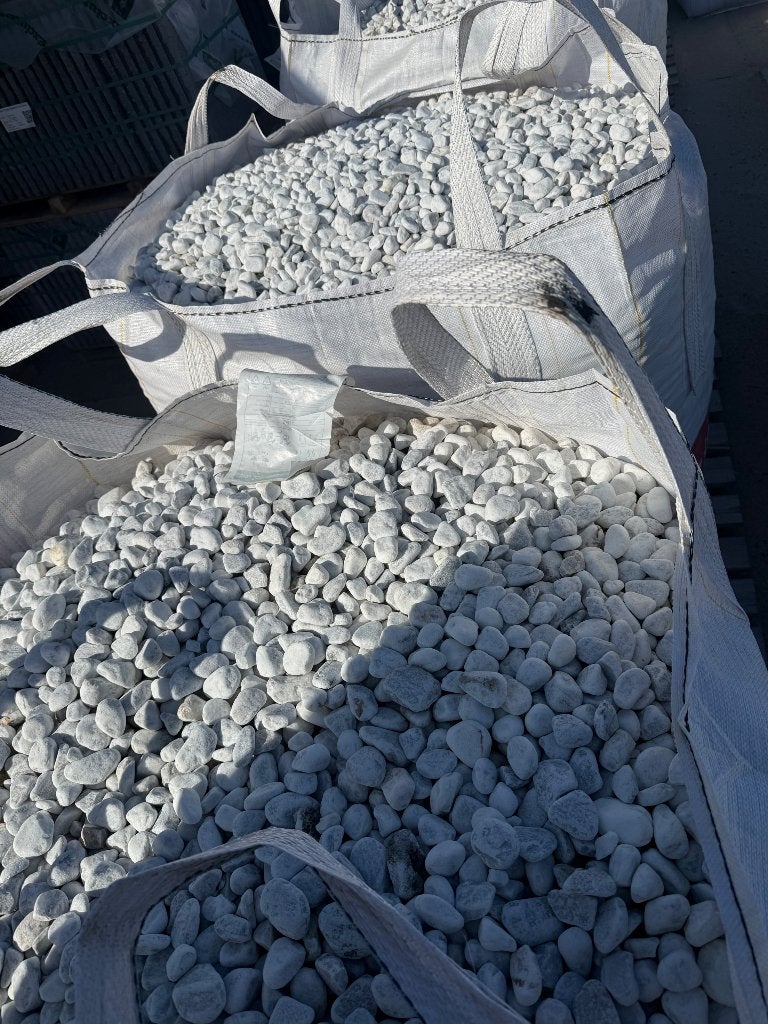 Carraragrind 25-40 wit grind  in bigbag max 4,5 m3, Tuin en Terras, Grind, Keien en Split, Ophalen of Verzenden, Nieuw, Wit, Grind