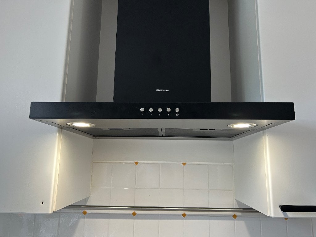 Inventum afzuigkap 60 cm zwart, Witgoed en Apparatuur, Ophalen, Onderbouw afzuigkap, Motor, Zo goed als nieuw