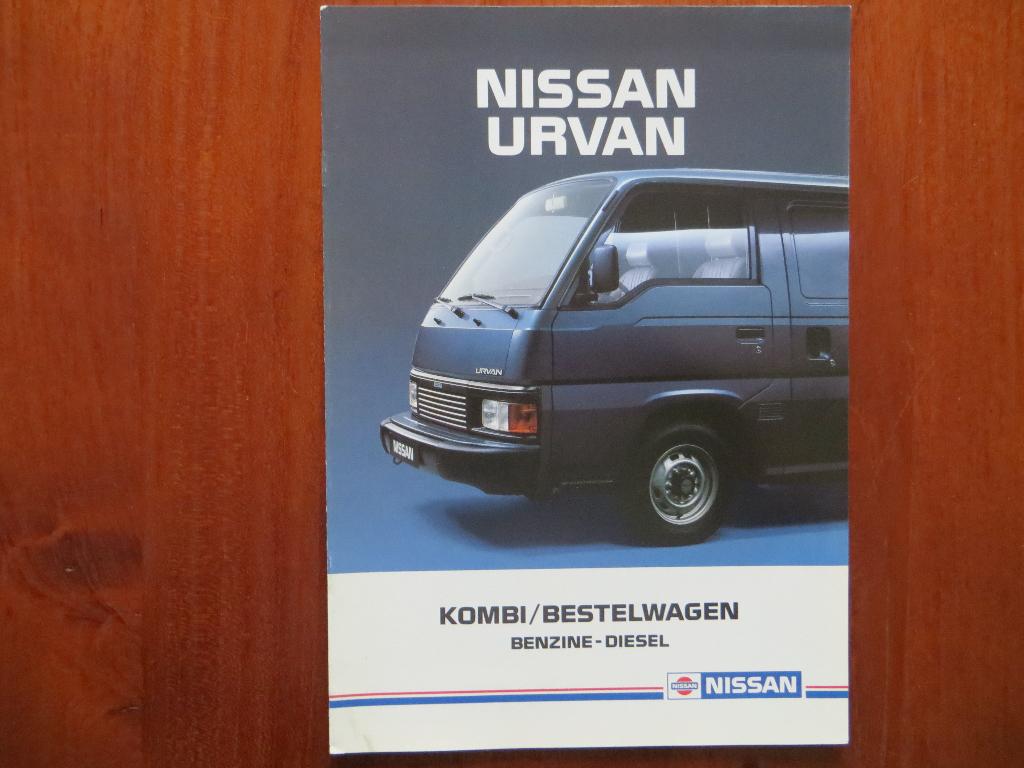 Nissan Urvan Kombi / bestelwagen benzine-diesel (mei 1987), Ophalen of Verzenden, Nieuw, Nissan