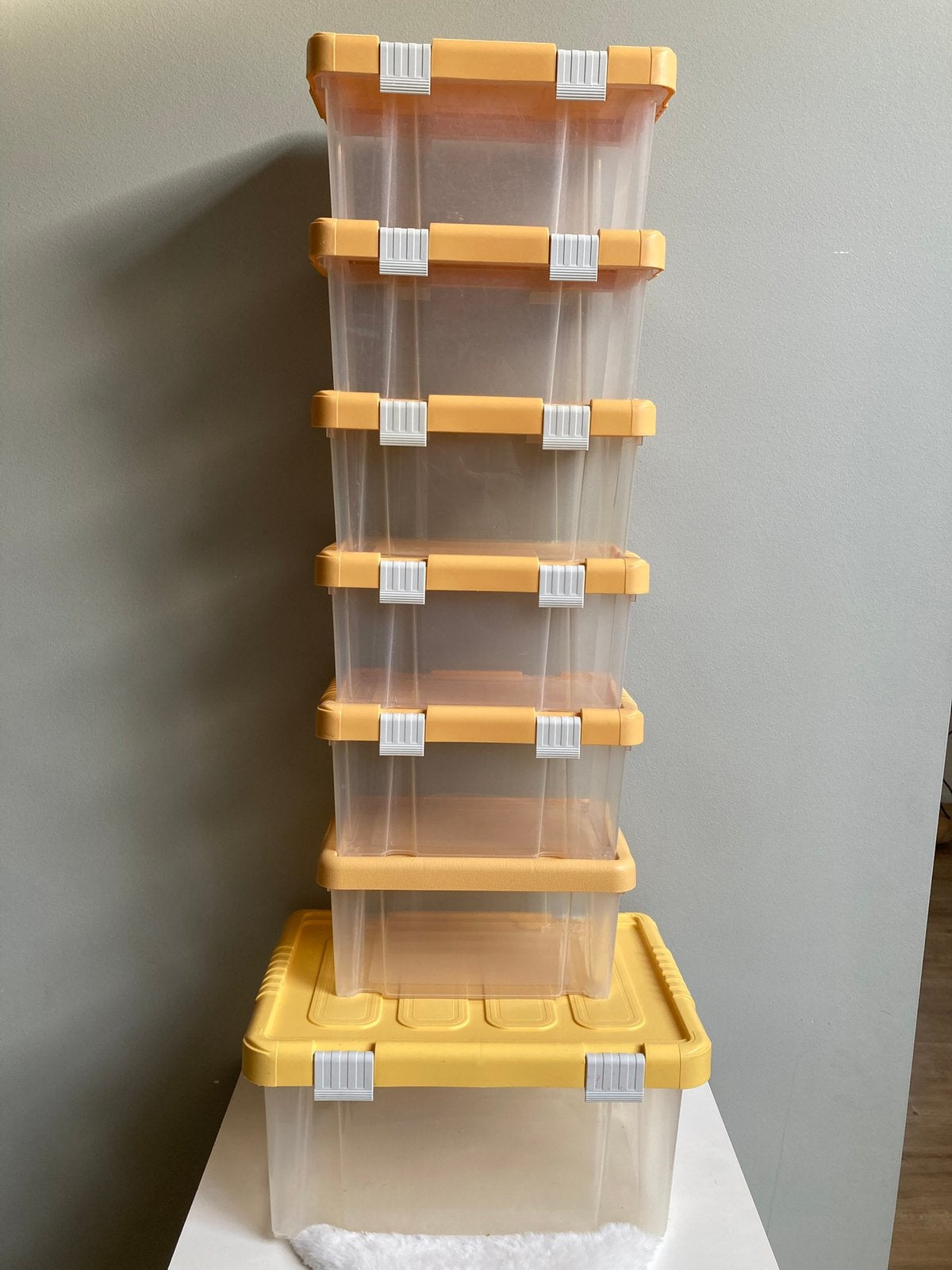 ==MOOI==Stapelbare Opberg bakken van Curver - Set van 7, Ophalen of Verzenden, Minder dan 50 cm, Minder dan 40 cm, Minder dan 35 cm