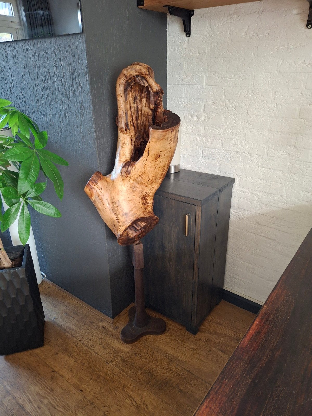 UNIEK HOUT SCULPTUUR, Huis en Inrichting, Woonaccessoires | Zuilen en Pilaren, Ophalen